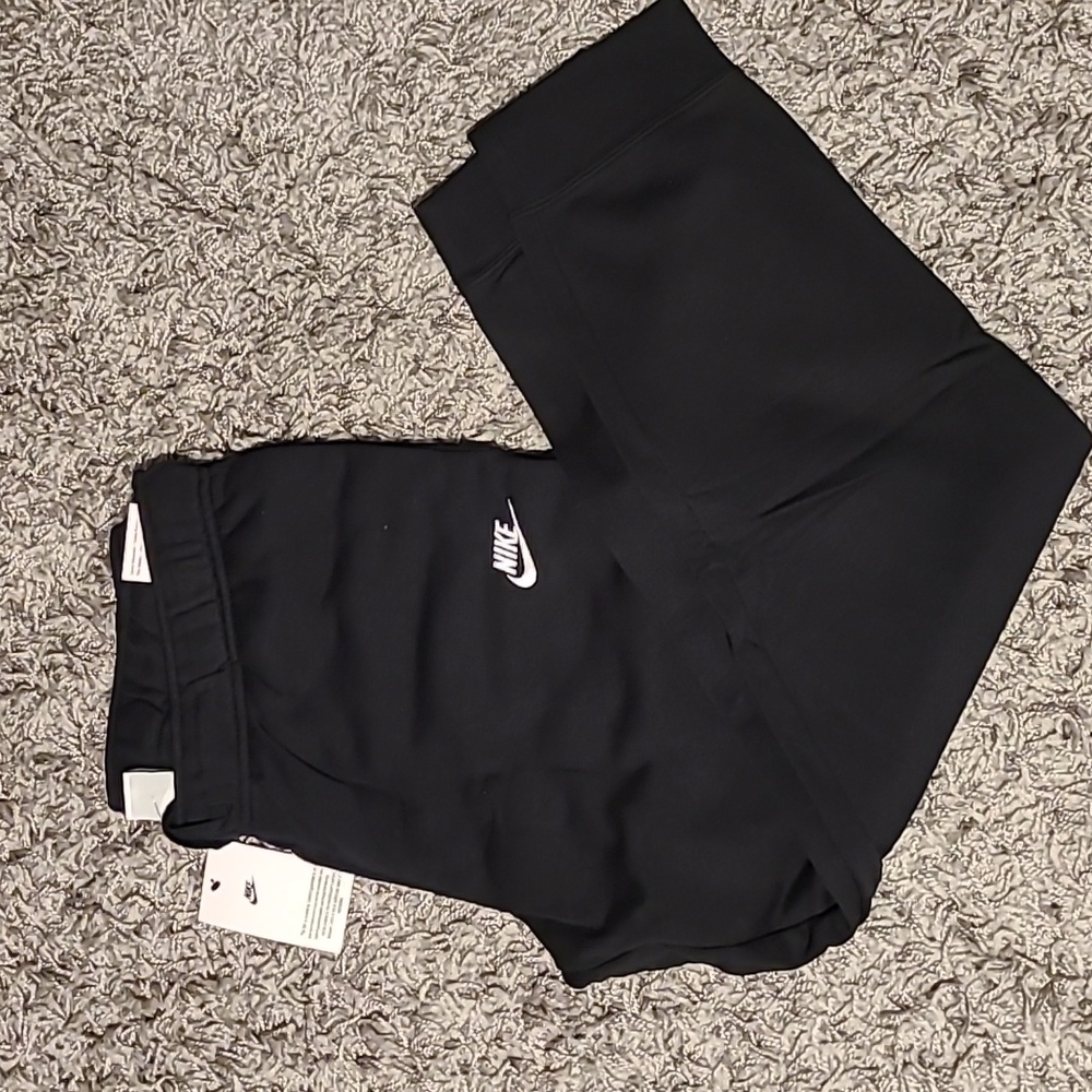 Nike ladies club fleece mid rise pant black, multiple sizes